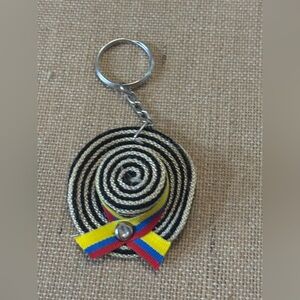 Mini Colombian Vueltiao Hat Keychain